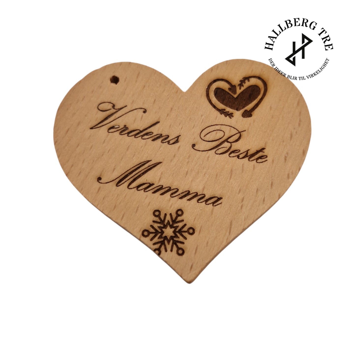 Jule hilsen på et Tre hjerte