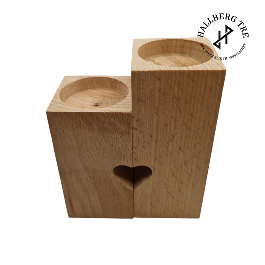 Hjerte telys naturlig