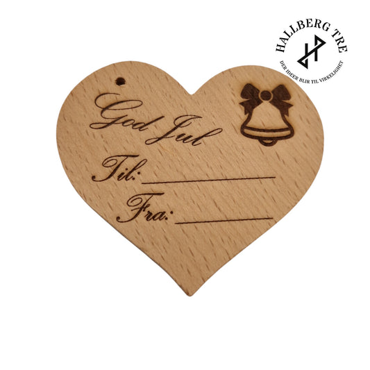 Jule hilsen på et Tre hjerte