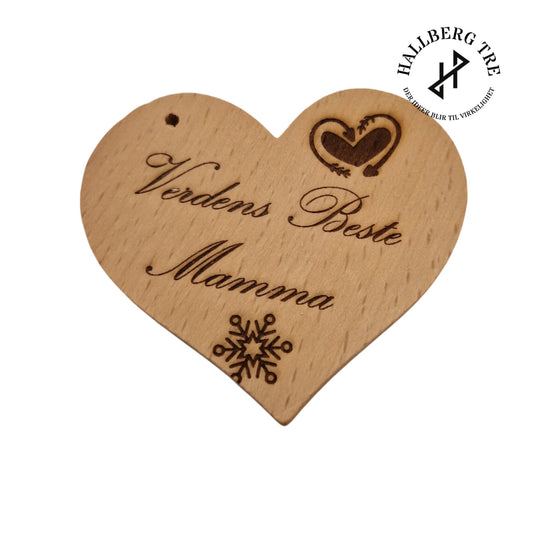 Jule hilsen på et Tre hjerte