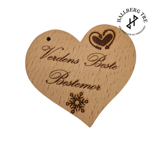 Jule hilsen på et Tre hjerte