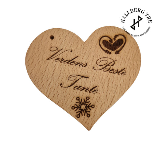 Jule hilsen på et Tre hjerte